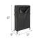 Honey Can Do Black Rolling Shoe Rack & Shoe Rack Cover